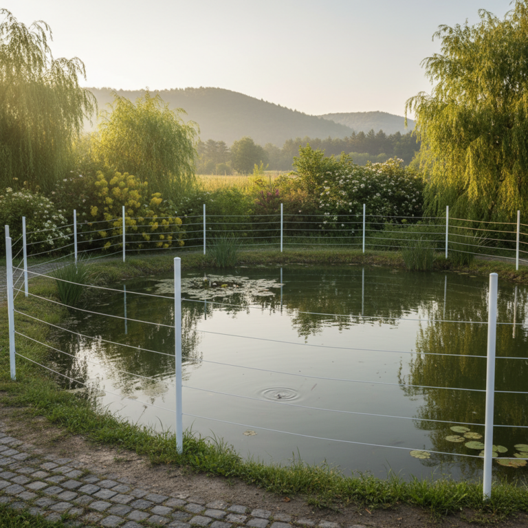 Villanypásztor halastavak védelméhez