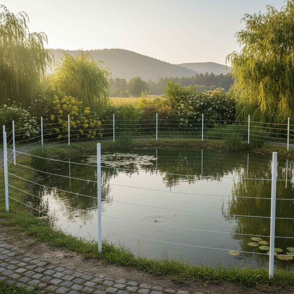 Villanypásztor halastavak védelméhez