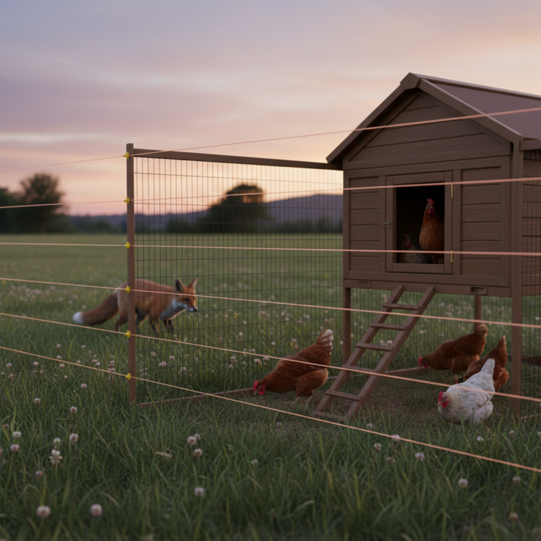 Villanypásztor róka ellen – baromfi és nyúl védelme