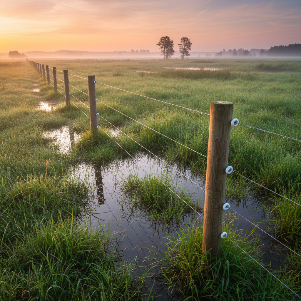 Villanypásztor vizes és mocsaras területen