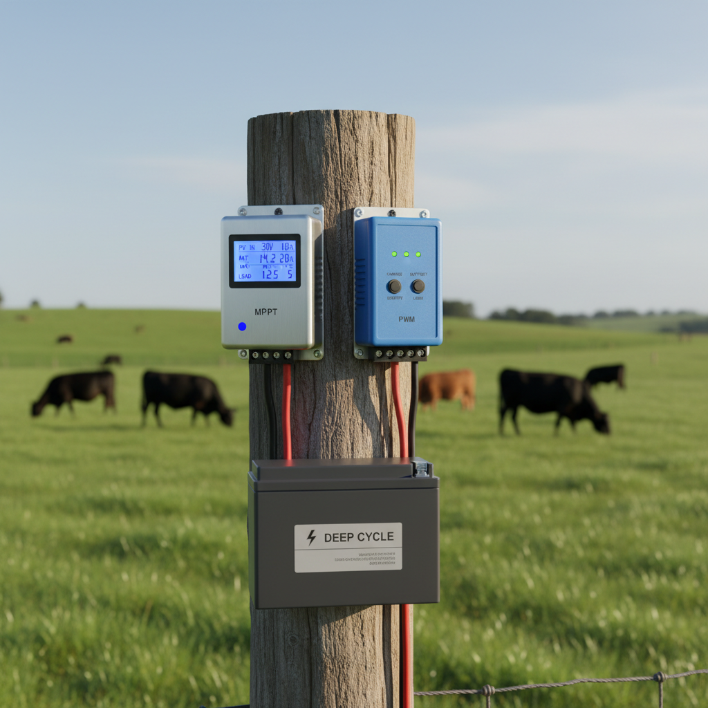 MPPT vs. PWM napelem töltésvezérlő villanypásztorhoz