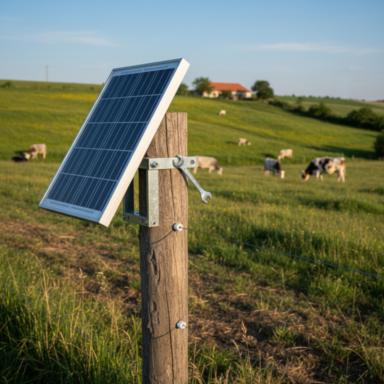 Napelem szög és tájolás beállítása villanypásztorhoz