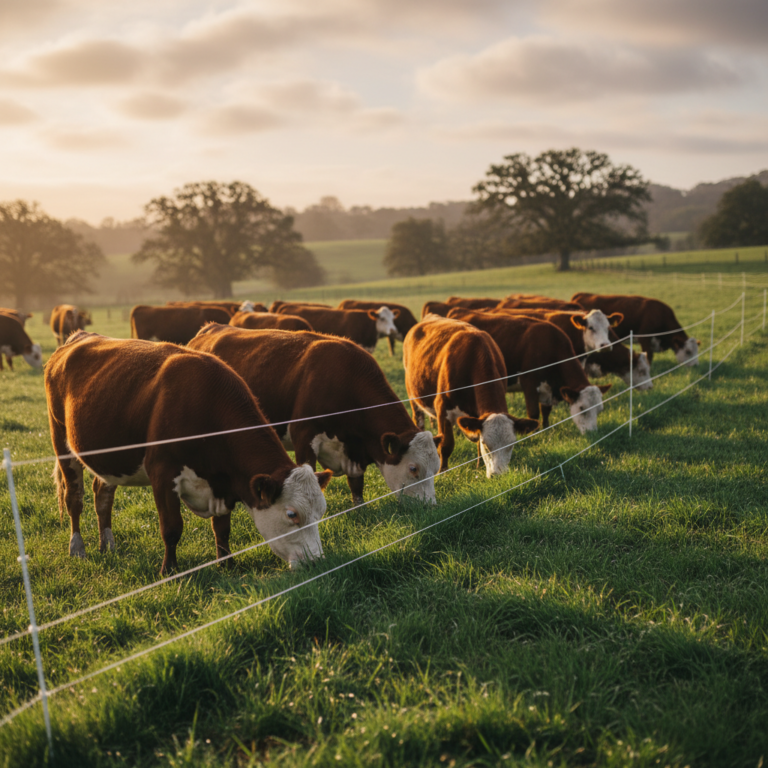Szarvasmarha-legelő felosztása mobilpásztorral: egy gazda megoldása