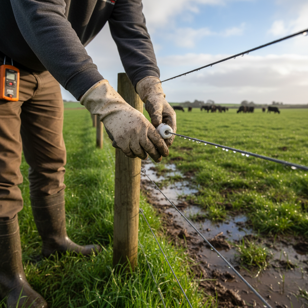 Villanypásztor ellenőrzése esős időszak után
