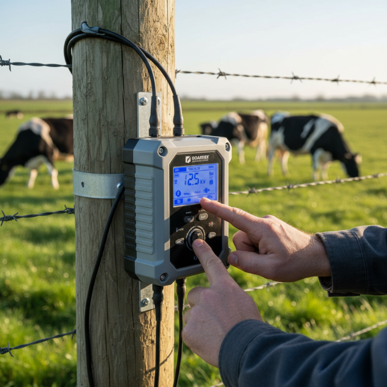 Villanypásztor energizáló programozása és leolvasása