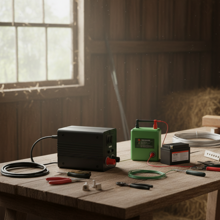 Villanypásztor energizáló sorba és párhuzamos kötése